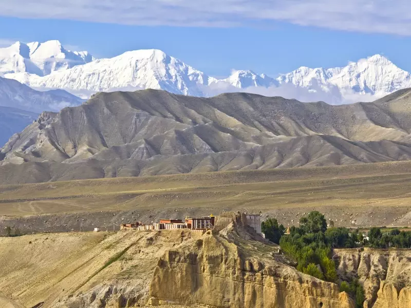 Vue sur les Annapurna - Népal Mustang, &copy;  Christian Leroy - Tirawa 