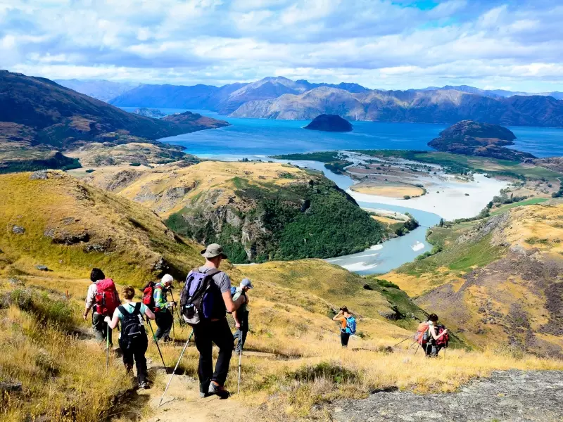 Randonnée de Diamond Lake, dominant le lac de Wanaka - Nouvelle Zélande, &copy; Julien Erster - TIRAWA 