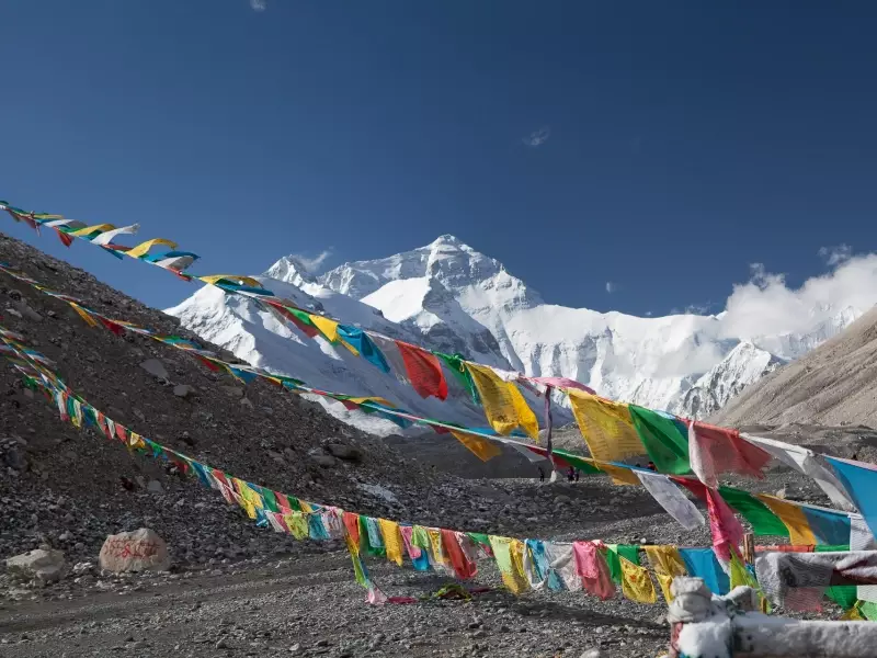 Everest depuis Rongbuk- Tibet, &copy; Christian Juni - Tirawa 