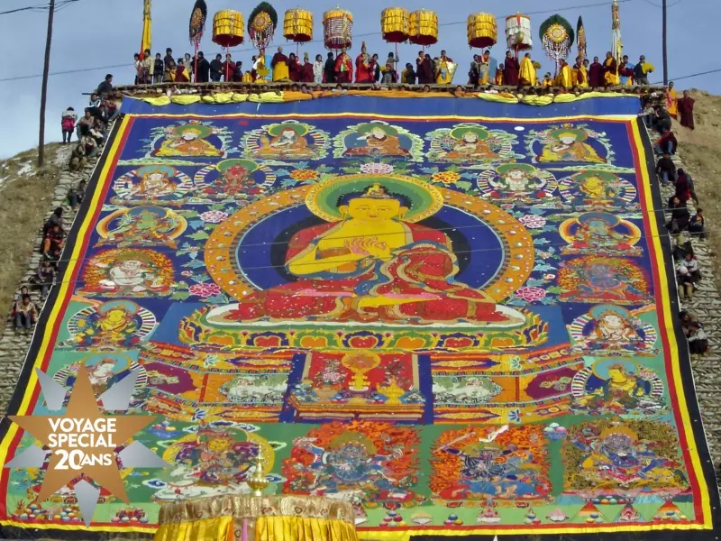 Fameuse Tangka de Repgong - Tibet, &copy; Catherine Serret - TIRAWA 