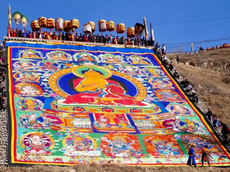 Grand thangka - Amdo, &copy; Robert Dompnier - Tirawa 