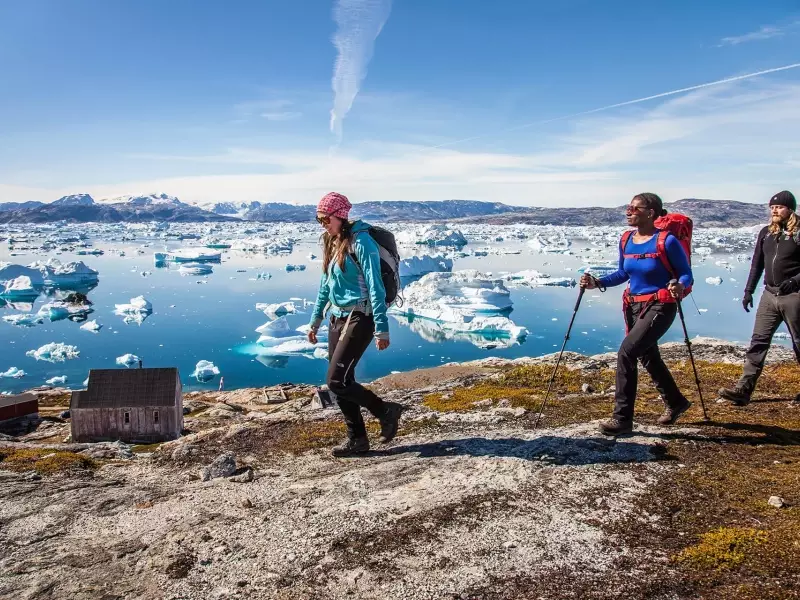 Fjord de glace Sermilik depuis la crête de Tiniteqilaq - Groenland, &copy; Björgvin Hilmarsson 