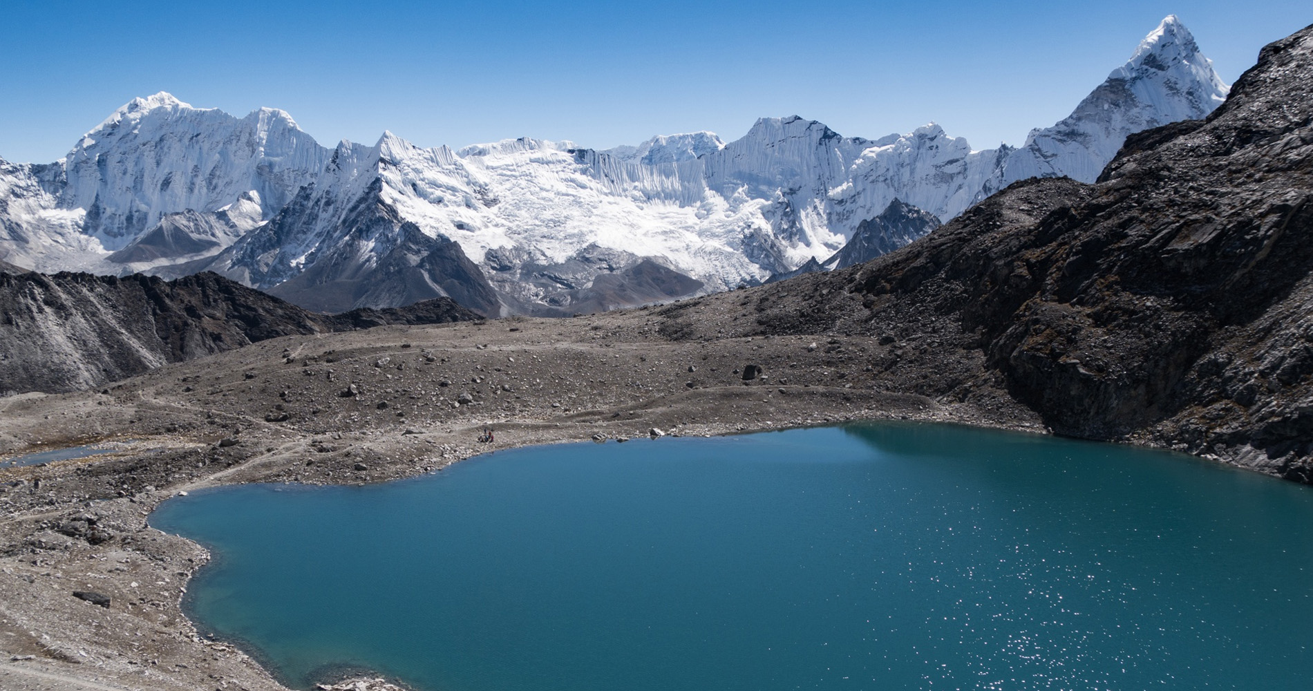 Le lac sous le Kongmala - Népal