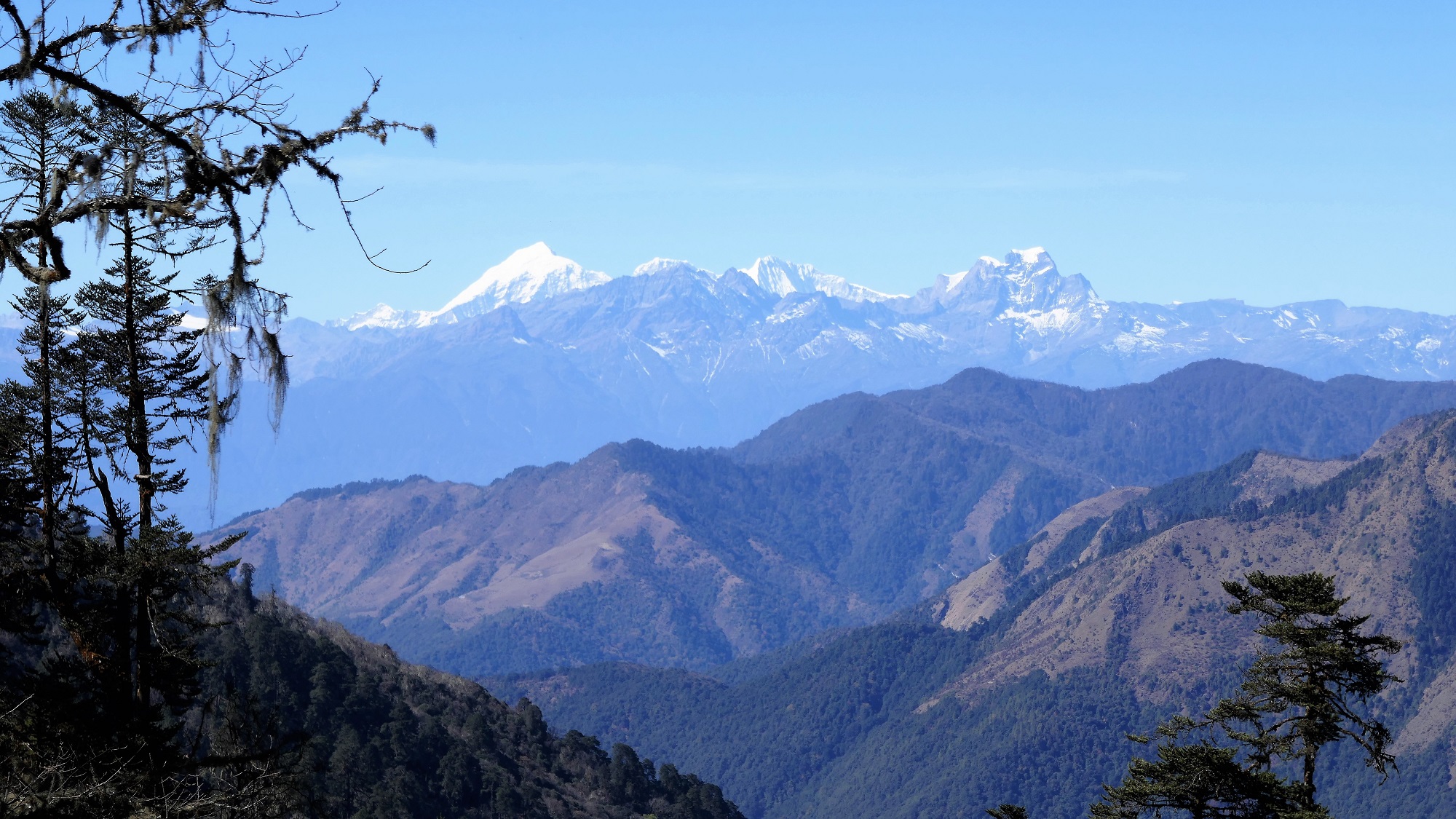 Chaine Himalaya Bhoutan