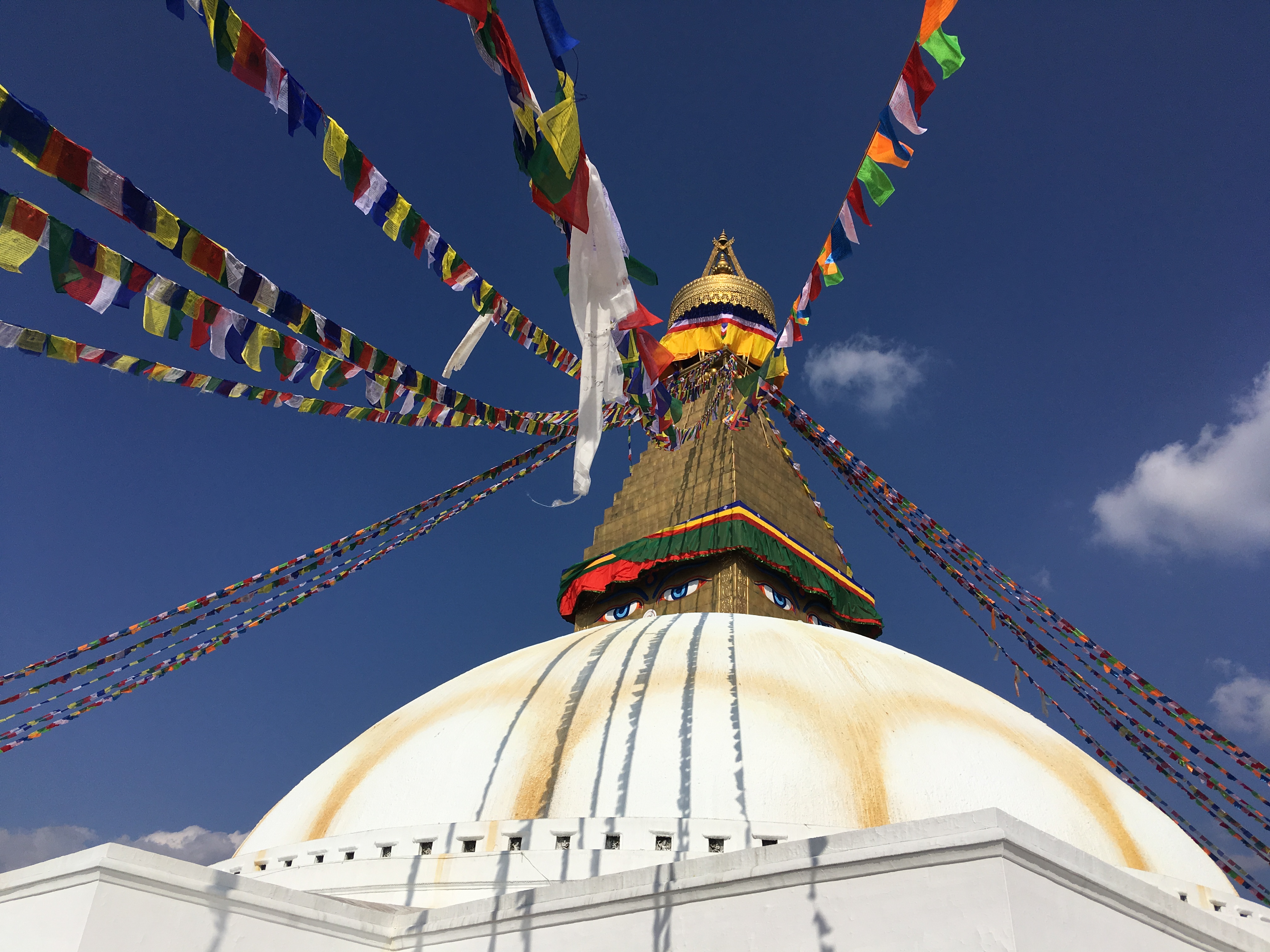 Le célèbre Buddha Stupa de Kathmandou - Triptyque himalayen