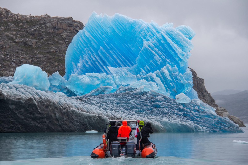 Navigation dans le fjord de glace bleue - Groenland - Crédit : Einar Torfi Finnsson