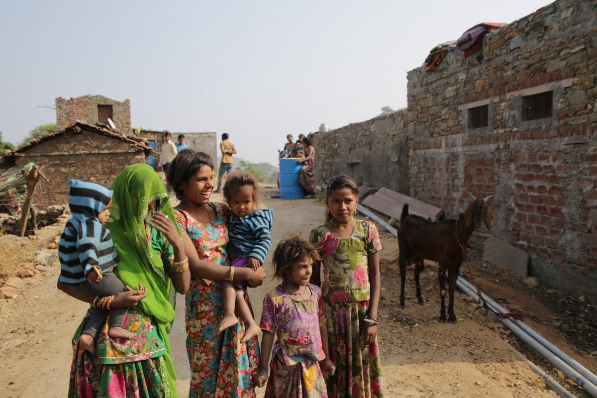 Famille indienne rajastahn