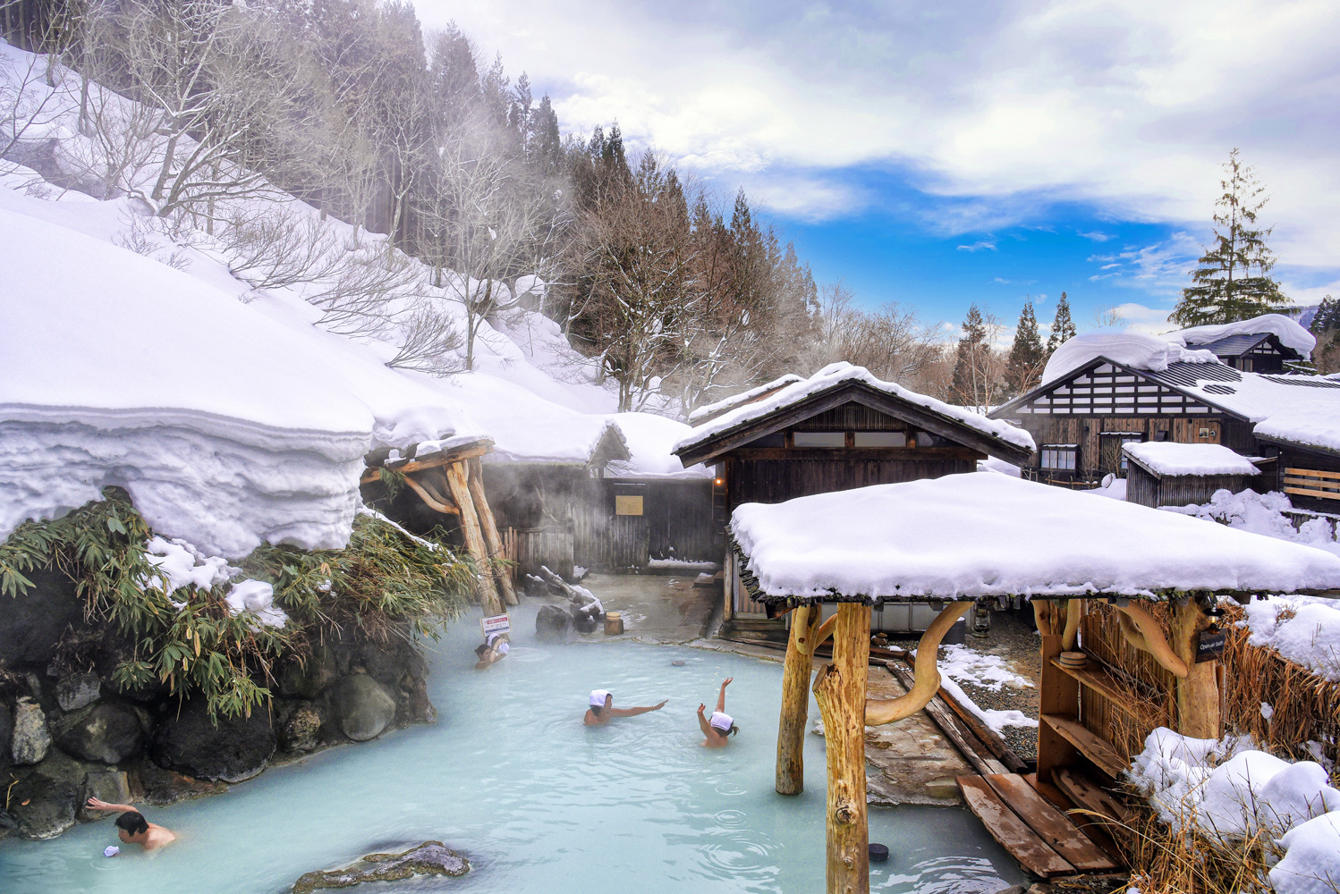 Nyuto Onsen en hiver