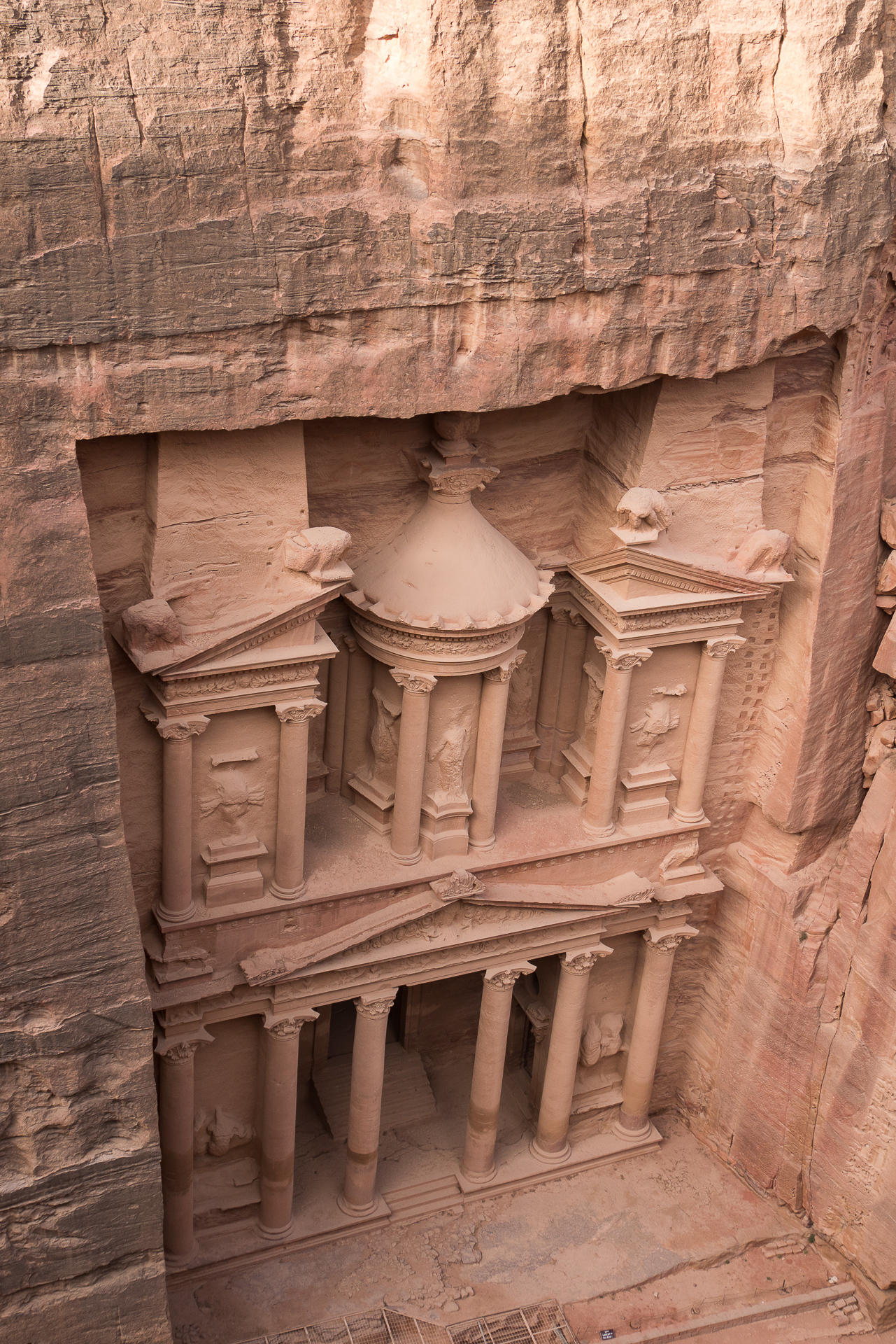 petra jordanie le tresor d'en haut