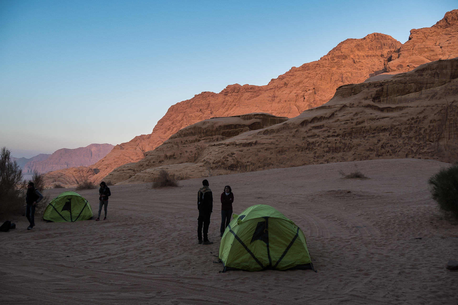 Notre premier campement - Une semaine en Jordanie