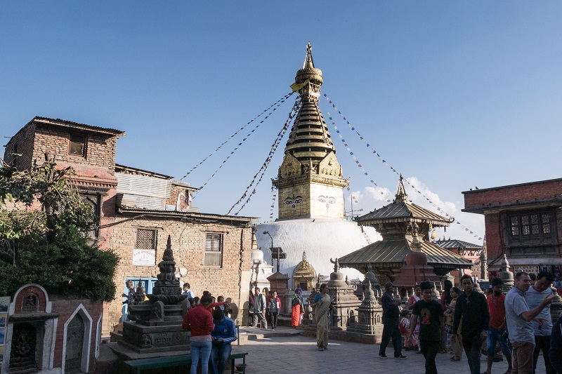 Bodnath veille Kathmandu