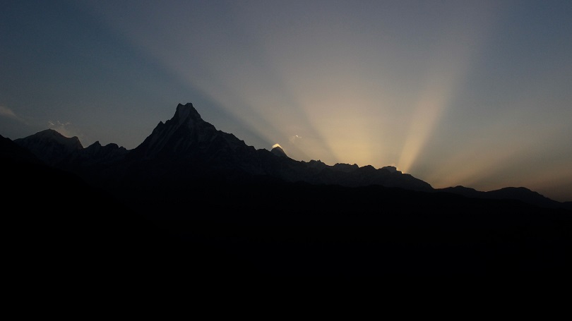 Retour du Sanctuaire des Annapurnas