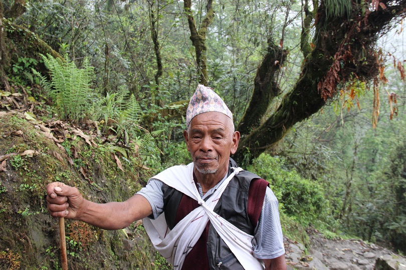 Retour du Sanctuaire des Annapurnas