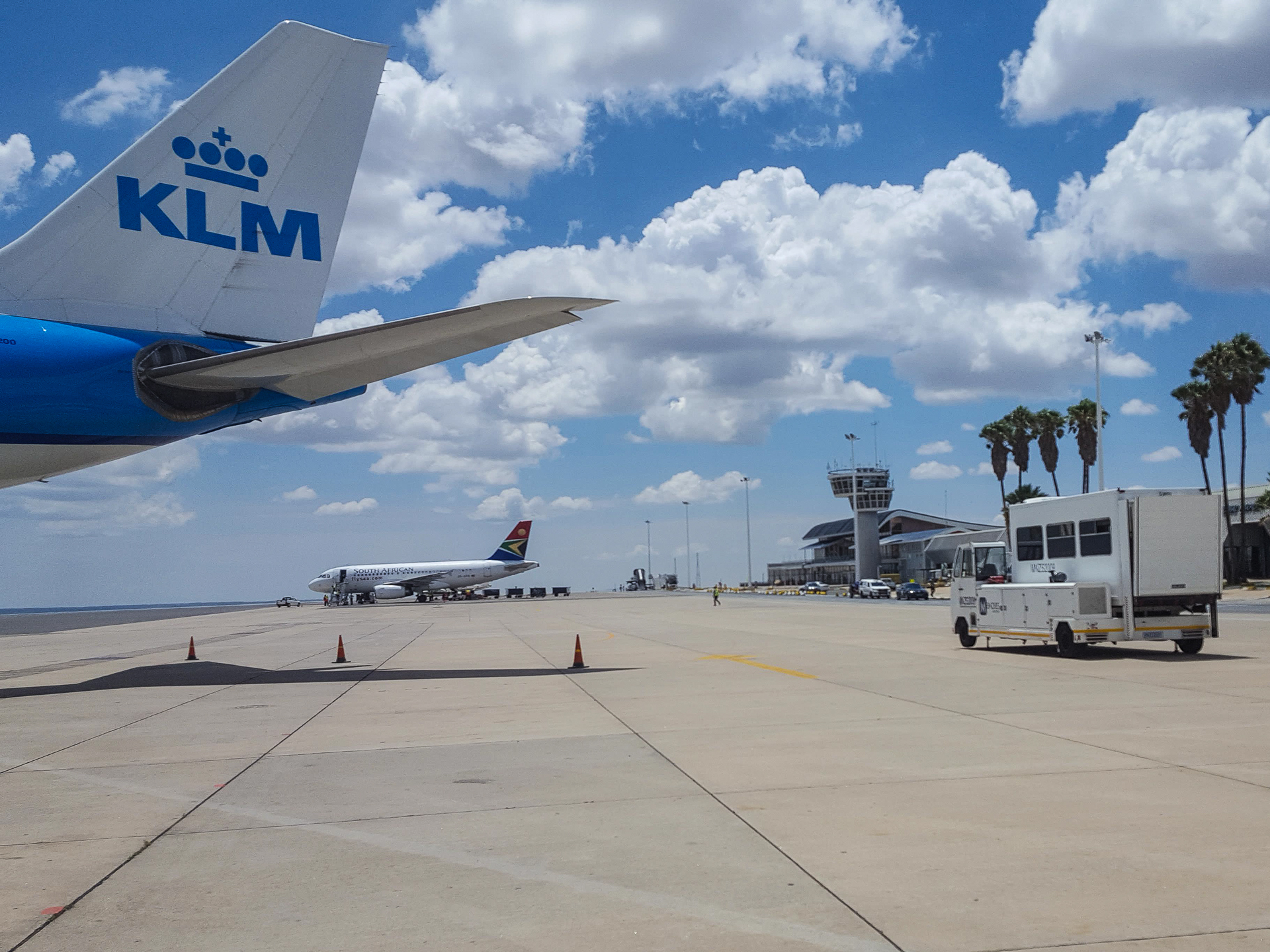 Namibie sur mesure aéroport de Windhoek vol klm