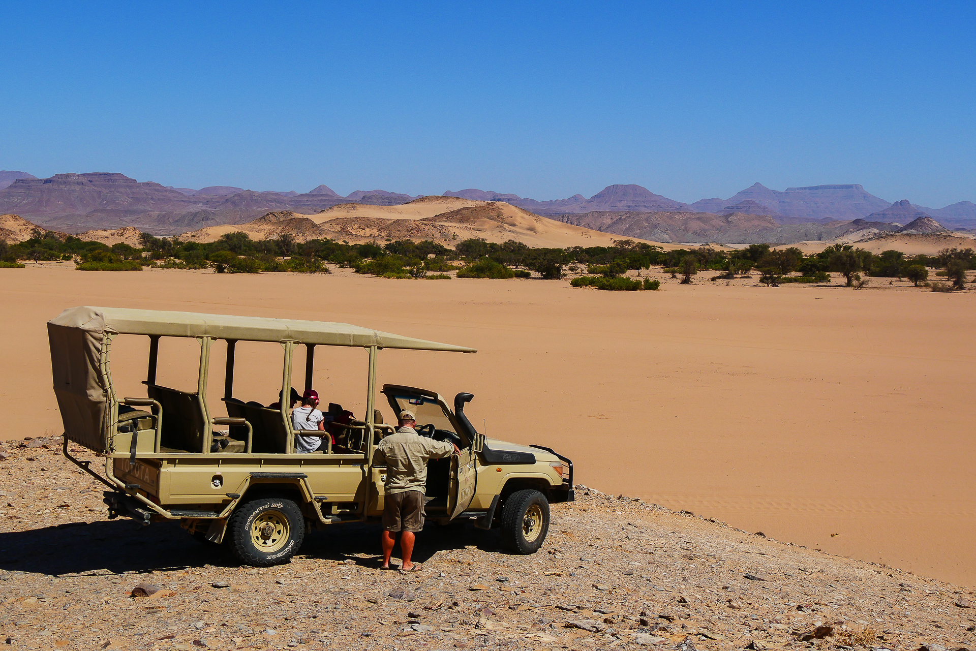 safari pour les éléphants du desert Namibie