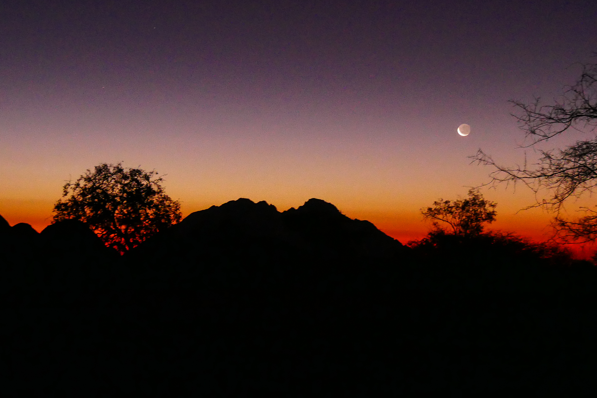 coucher du soleil au Spitzkoppe Namibie