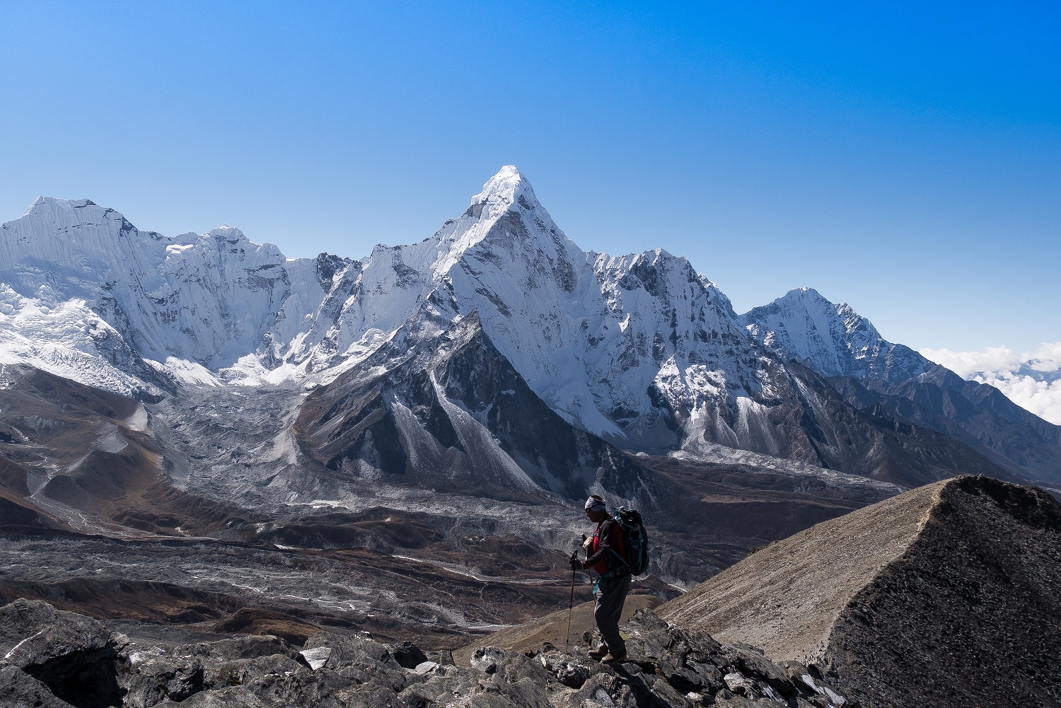 L'Ama Dablam depuis le Chukkung Ri - Mustang ou Everest ?