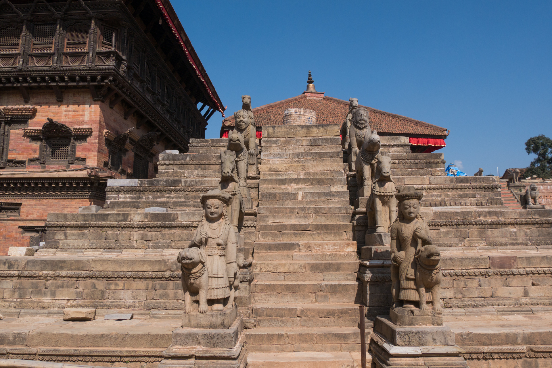 Il ne reste que le socle de ce temple - La vallée de Kathmandu