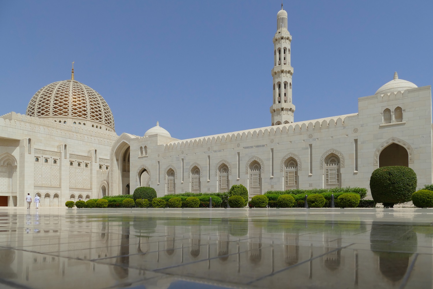 Cours interieure Mosquée Sultan Qaboos Mascate