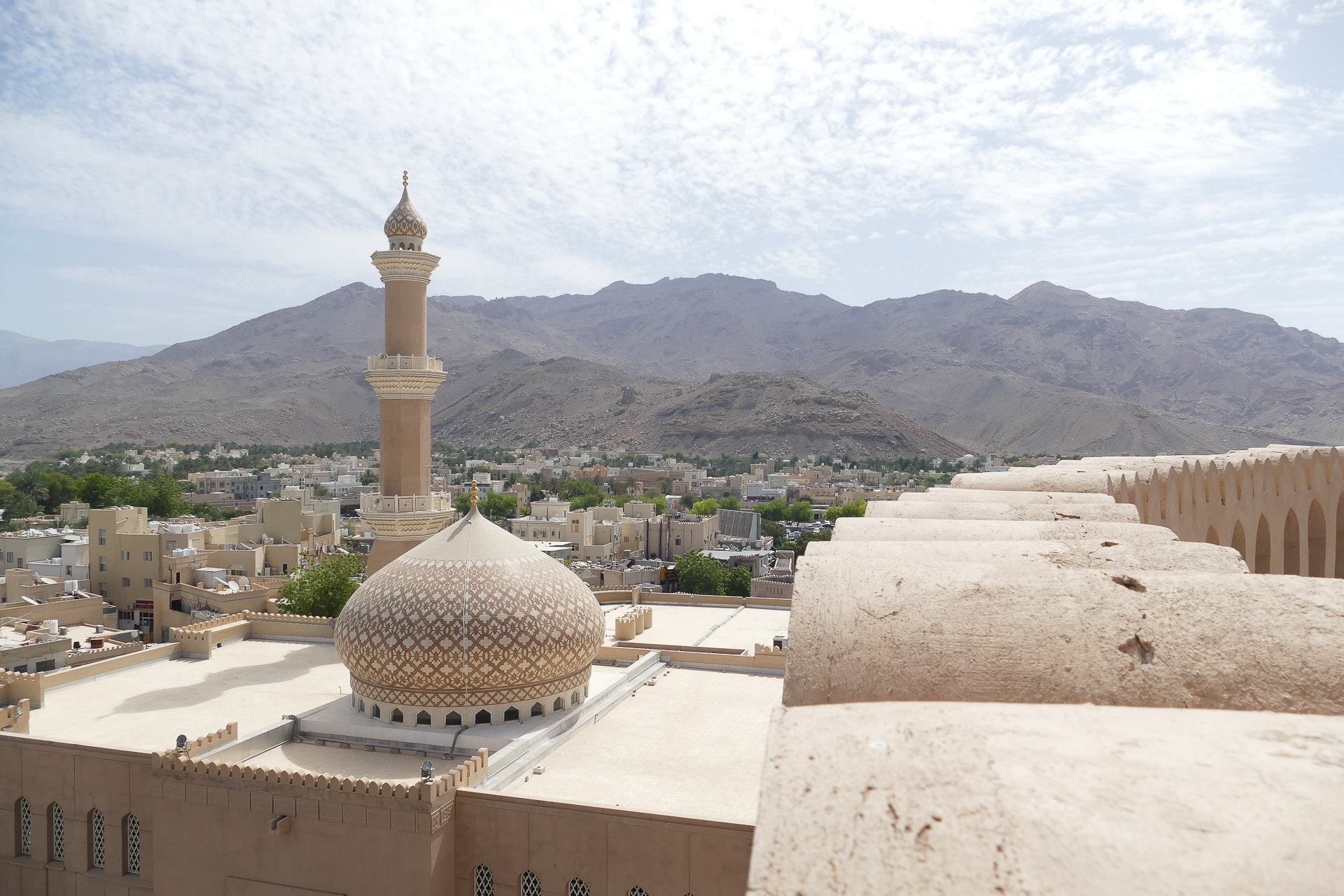 Mosquée Nizwa depuis le fort