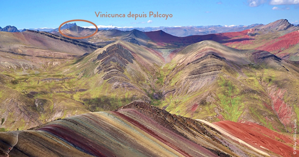 Vinicunca depuis Palcoyo, Pérou
