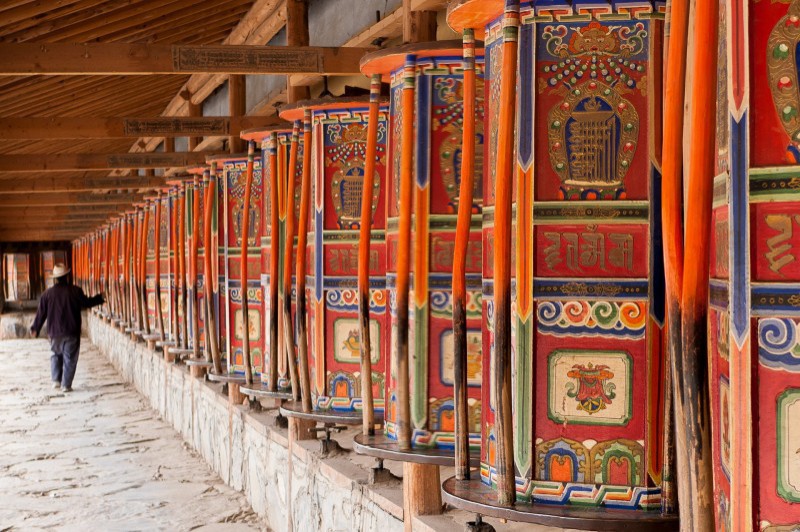      Moulins à prières de Labrang - Le Tibet, destination de légende
