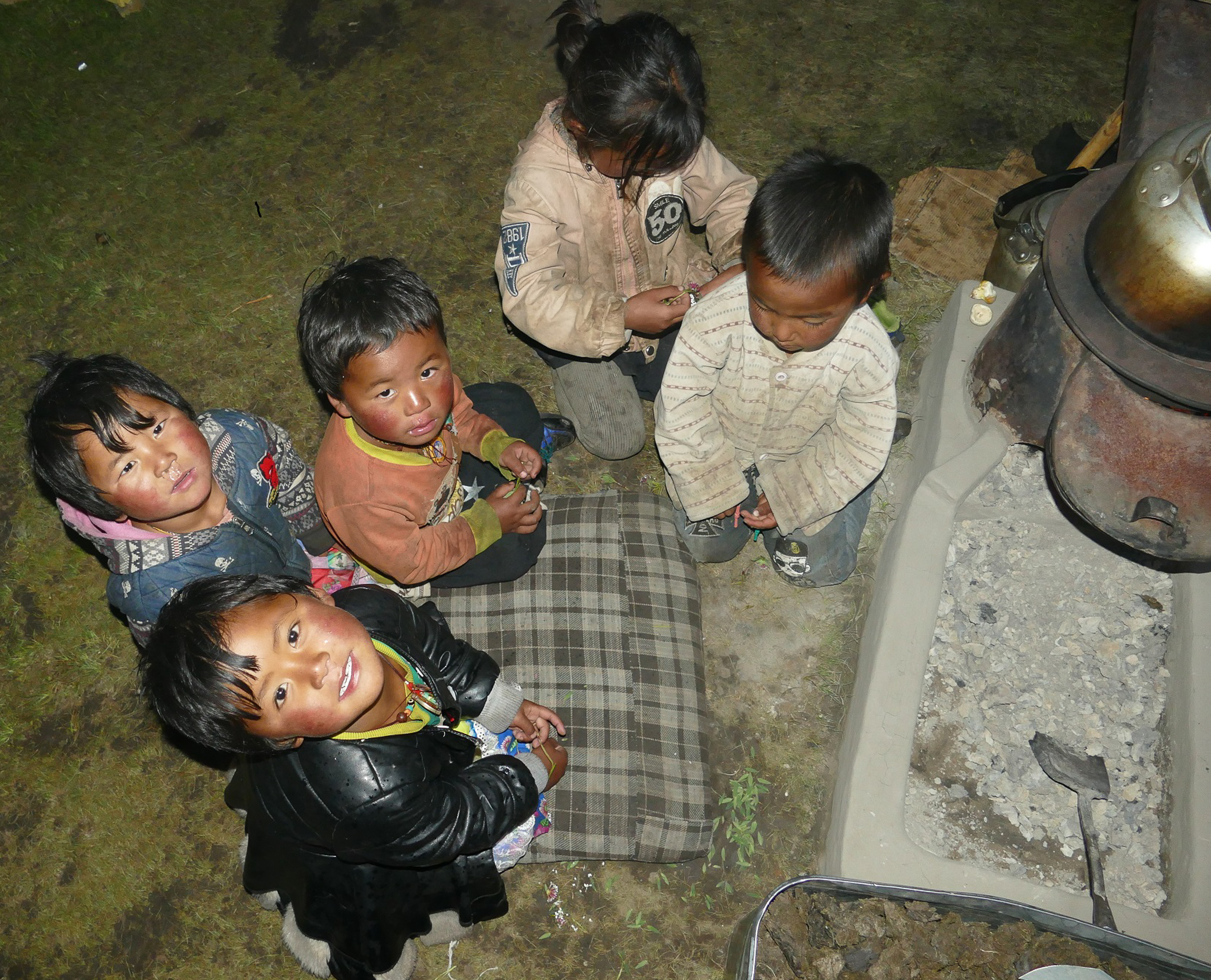 Enfants nomades Tibet Amdo