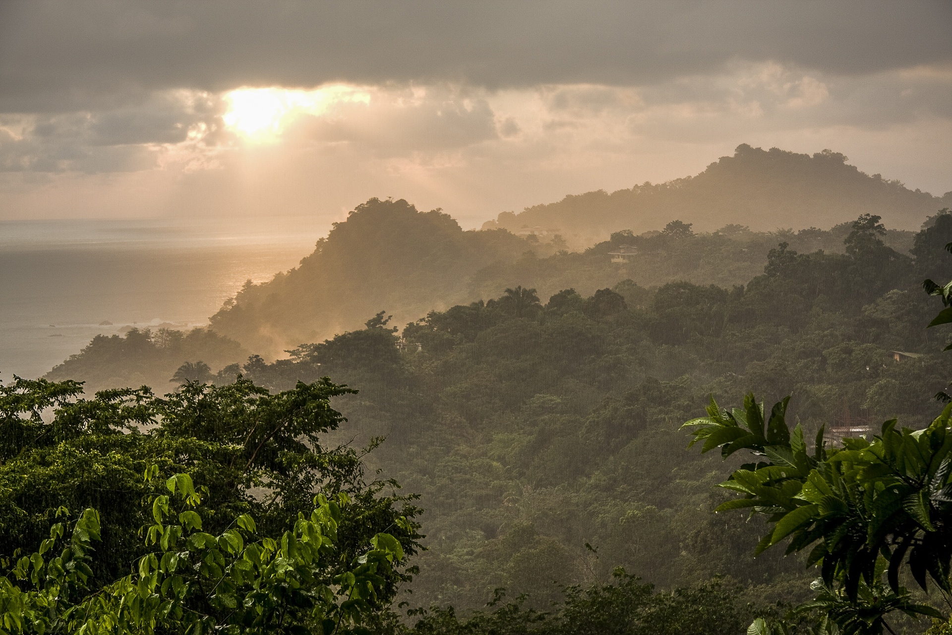 Coucher de soleil depuis Quepos Costa Rica