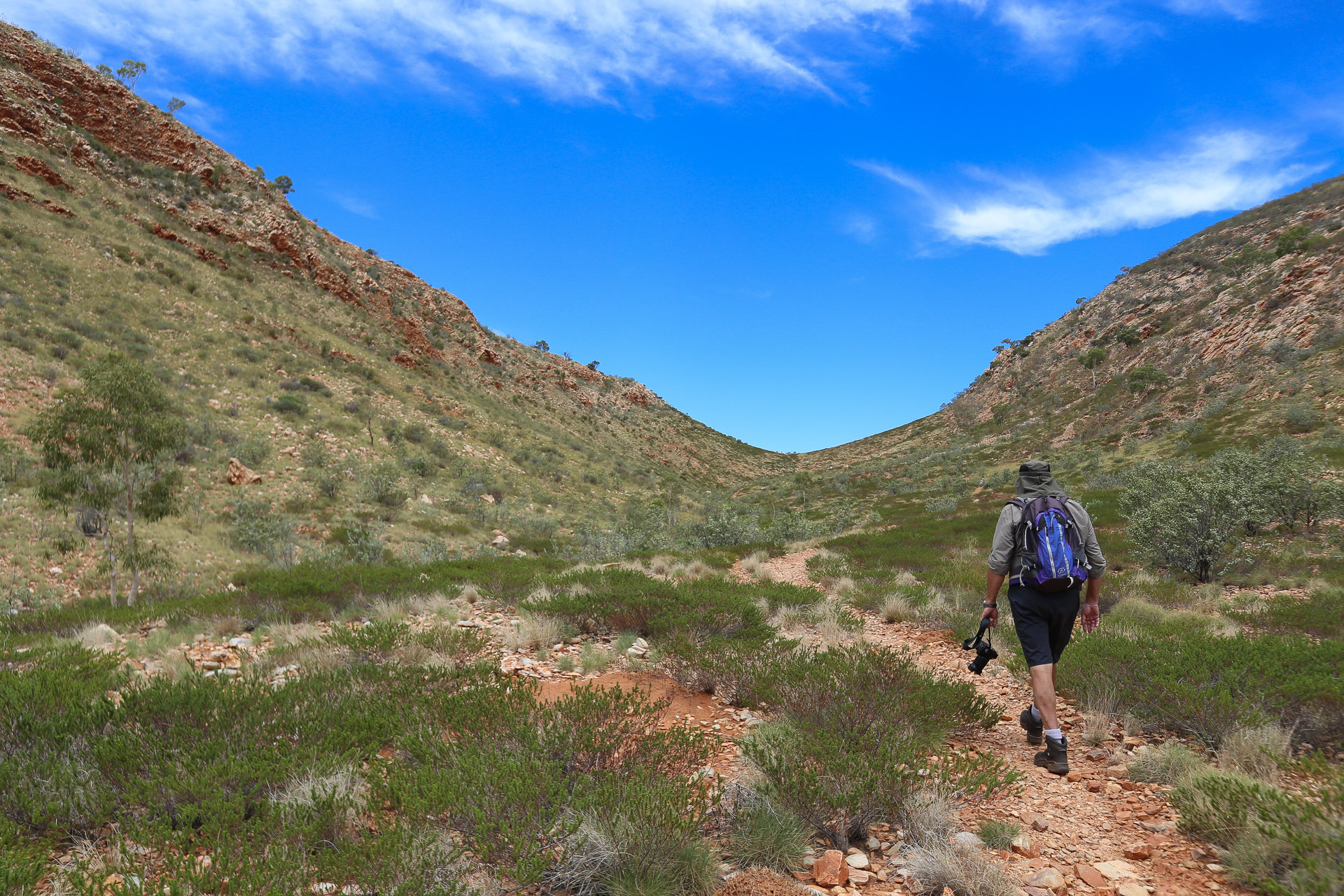 Le col est en vue - D’Alice Springs à Glen Helen