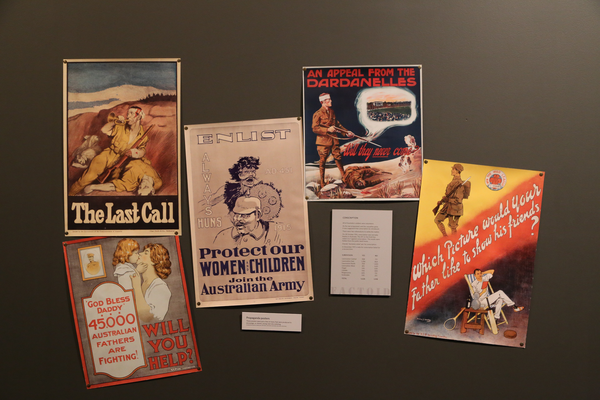 Les affiches de la première guerre mondiale - De Freycinet National Park à Launceston
