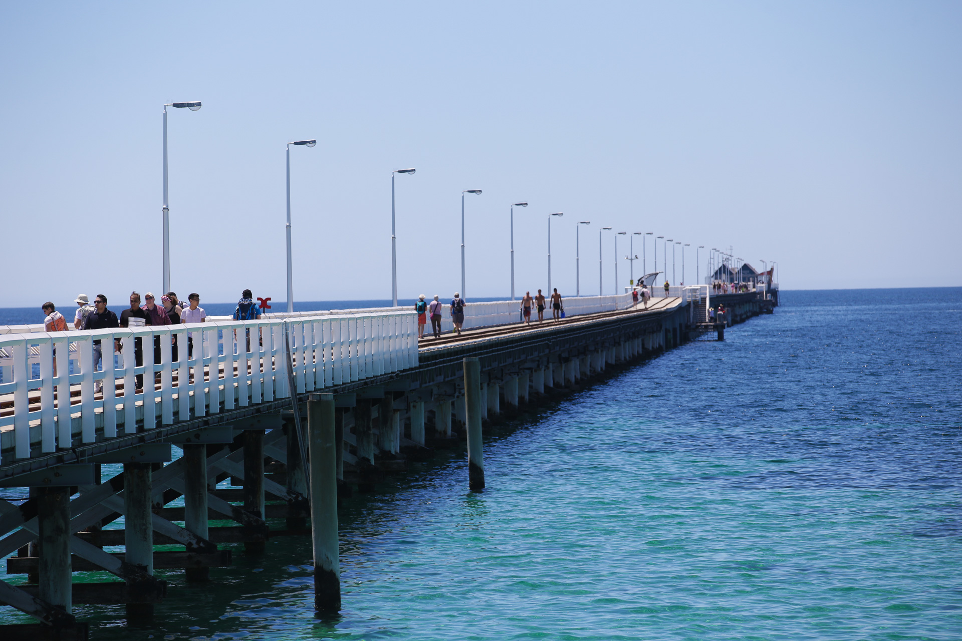 La passerelle a partiellement brûlé en 1981 - Freemantle, Busselton et Cape Naturaliste