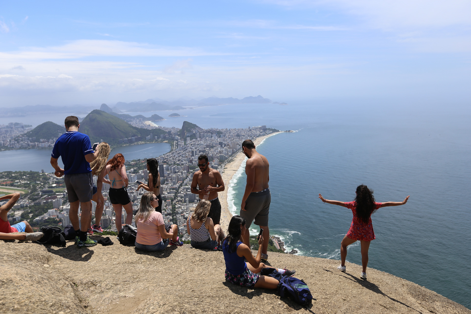 Depuis le sommet, vue sur Leblon et Ipanema