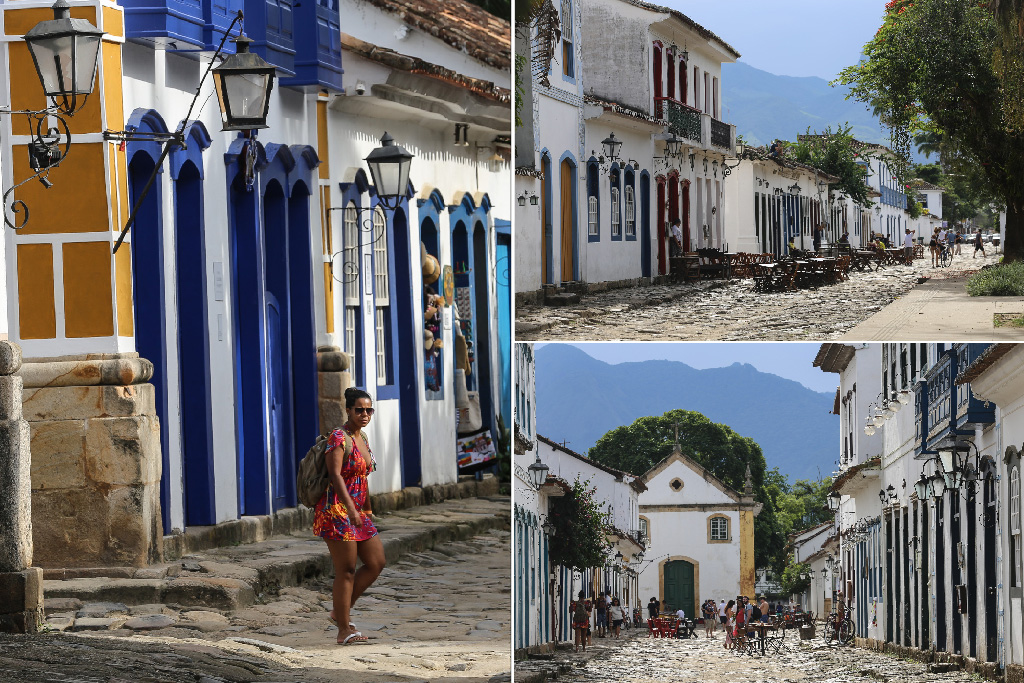 Les ruelles de Paraty sous le soleil