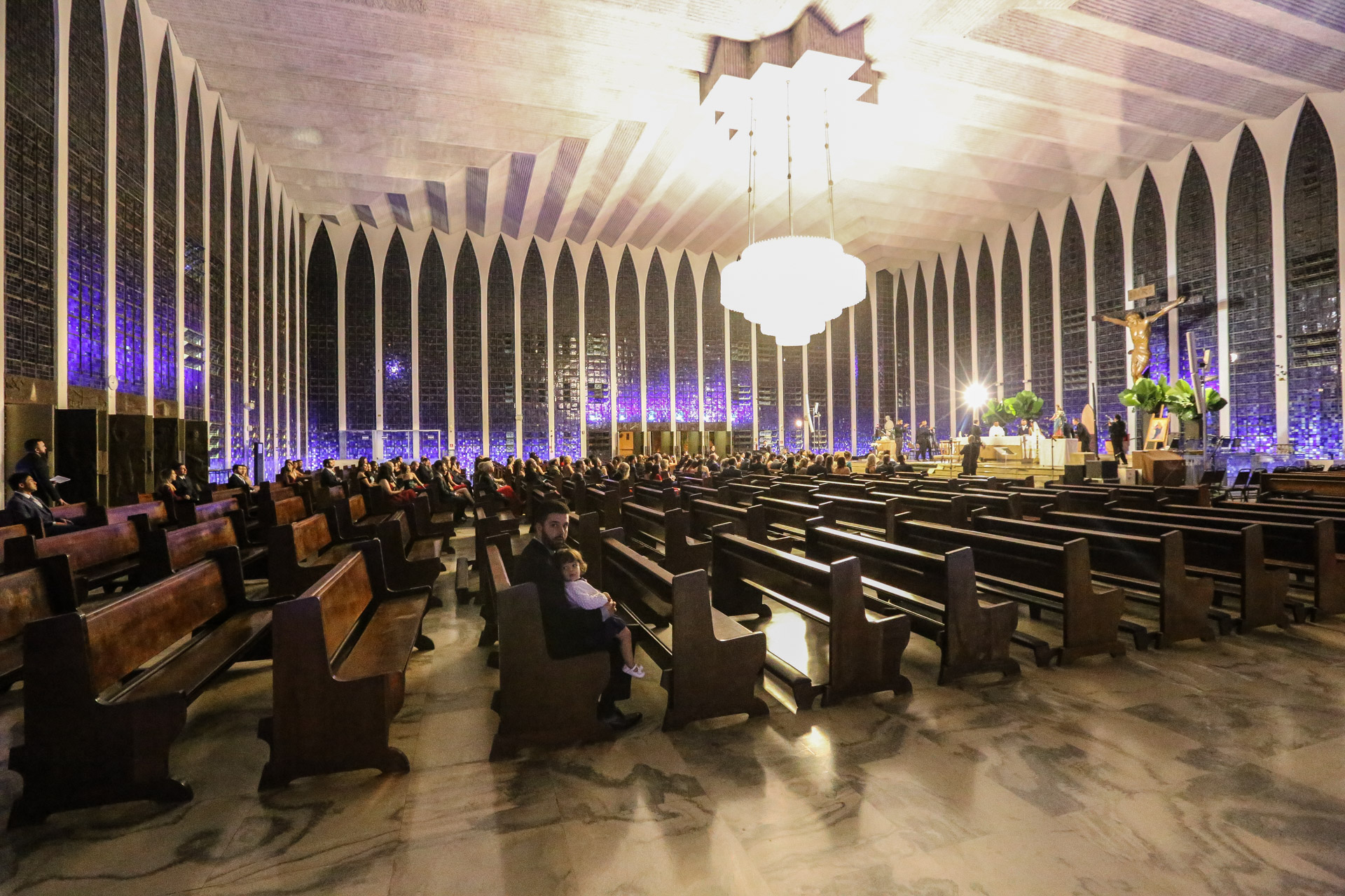 Intérieur du Santuario Dom Bosco Brasilia