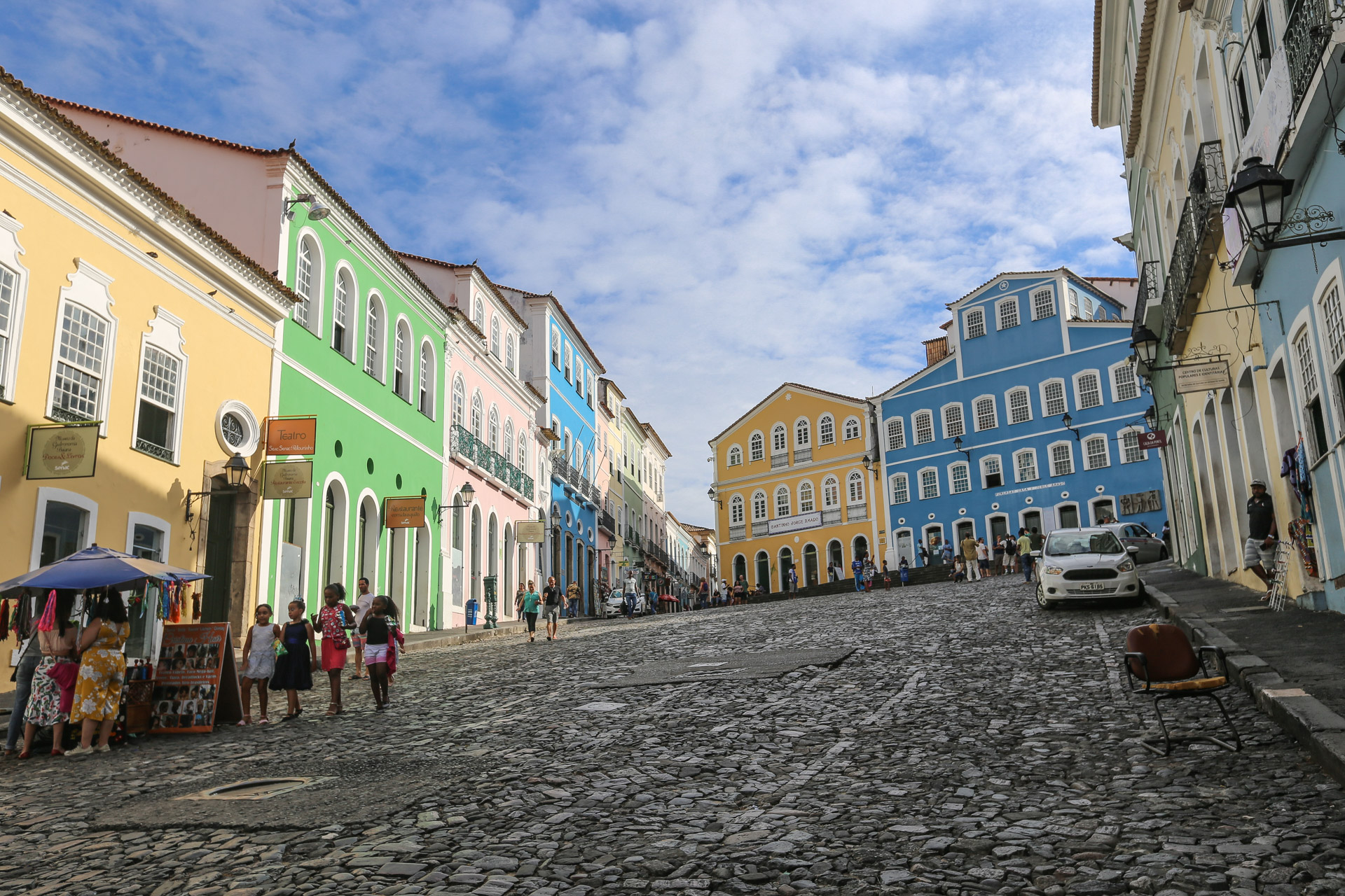 Le haut de la place du Pelourinho