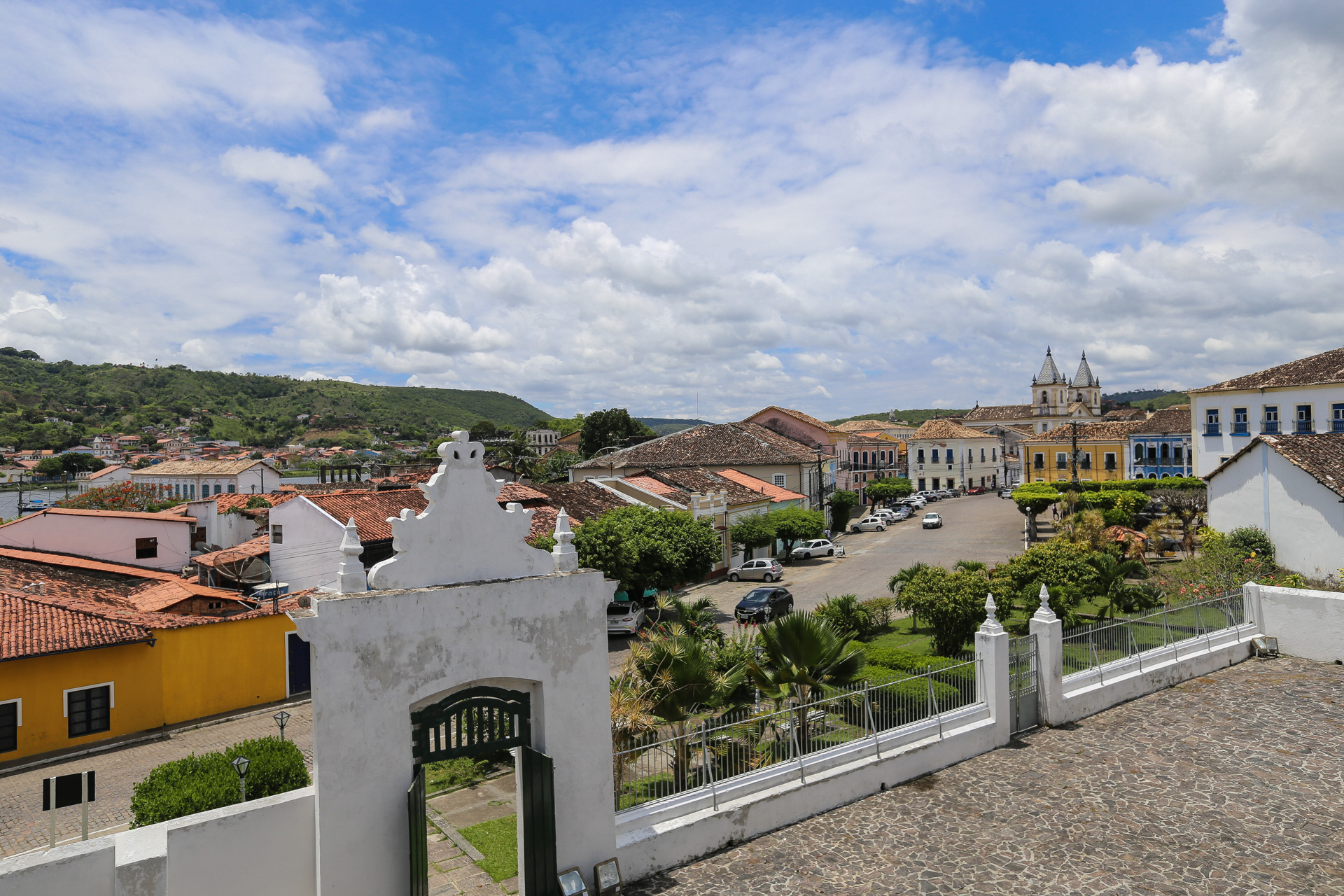 Depuis le balcon supérieur de l’église da Ordem Tercera do Carmo, vue sur la ville de Cachoeira
