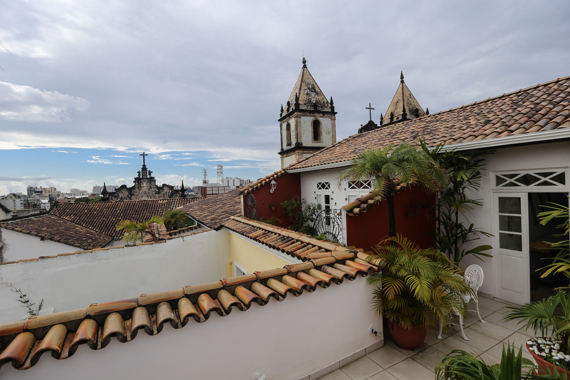 Sao Francisco depuis le toit de la villa Bahia
