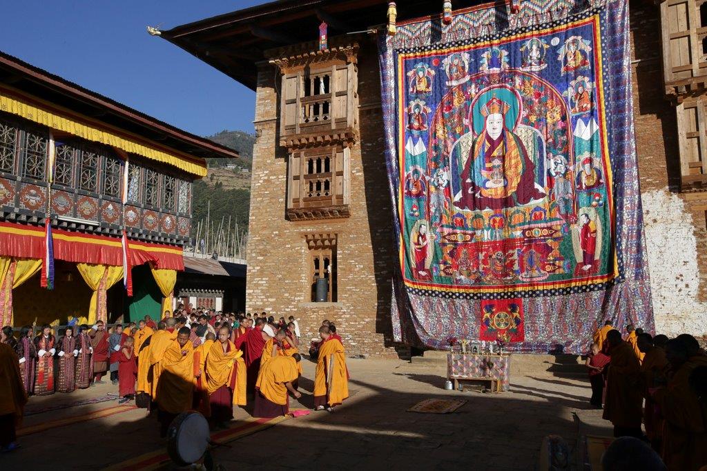 thangka est entièrement baignée de soleil