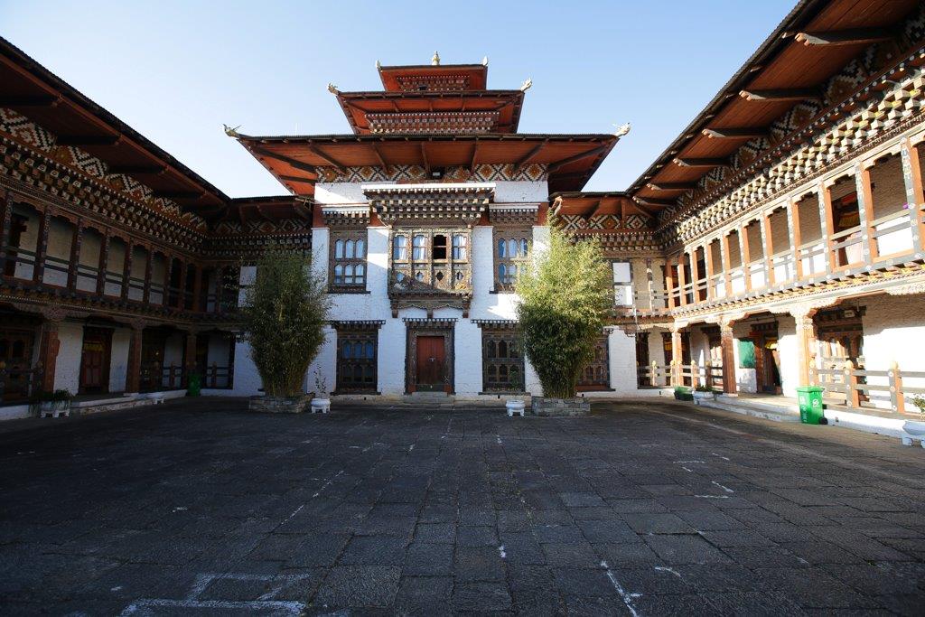 Cour intérieure du nouveau dzong