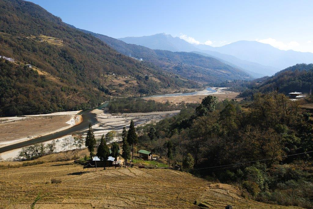 Vue d'ensemble de la vallée vers Bomdeling