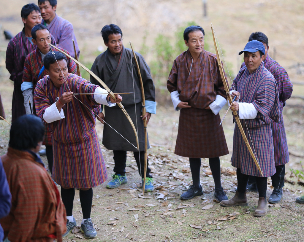 Malgré son adresse, Ugyen ne marquera pas au tir à l'arc