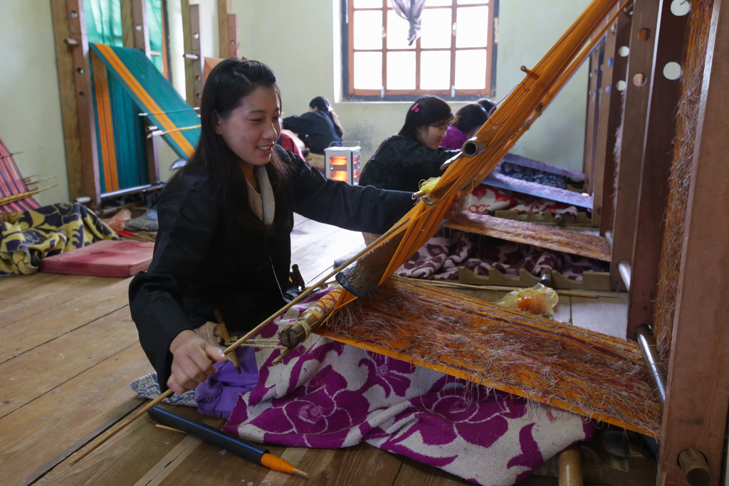 Elèves de la National Handloom Development Center