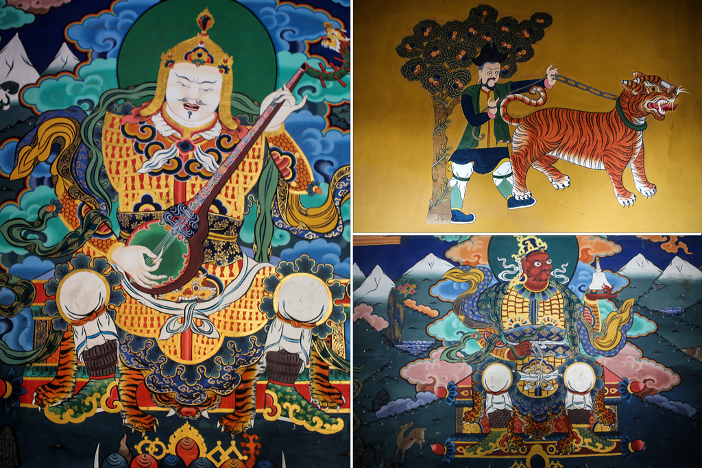 Peintures du Dzong de Paro