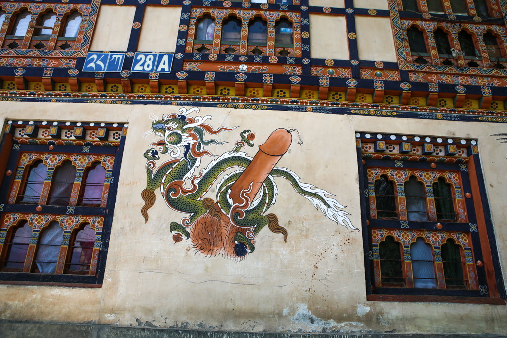 Phallus protecteur, Thimphu