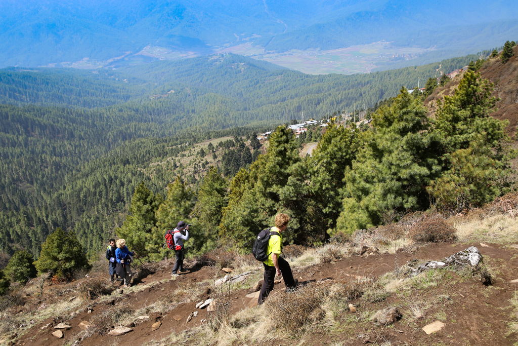 Montée au col