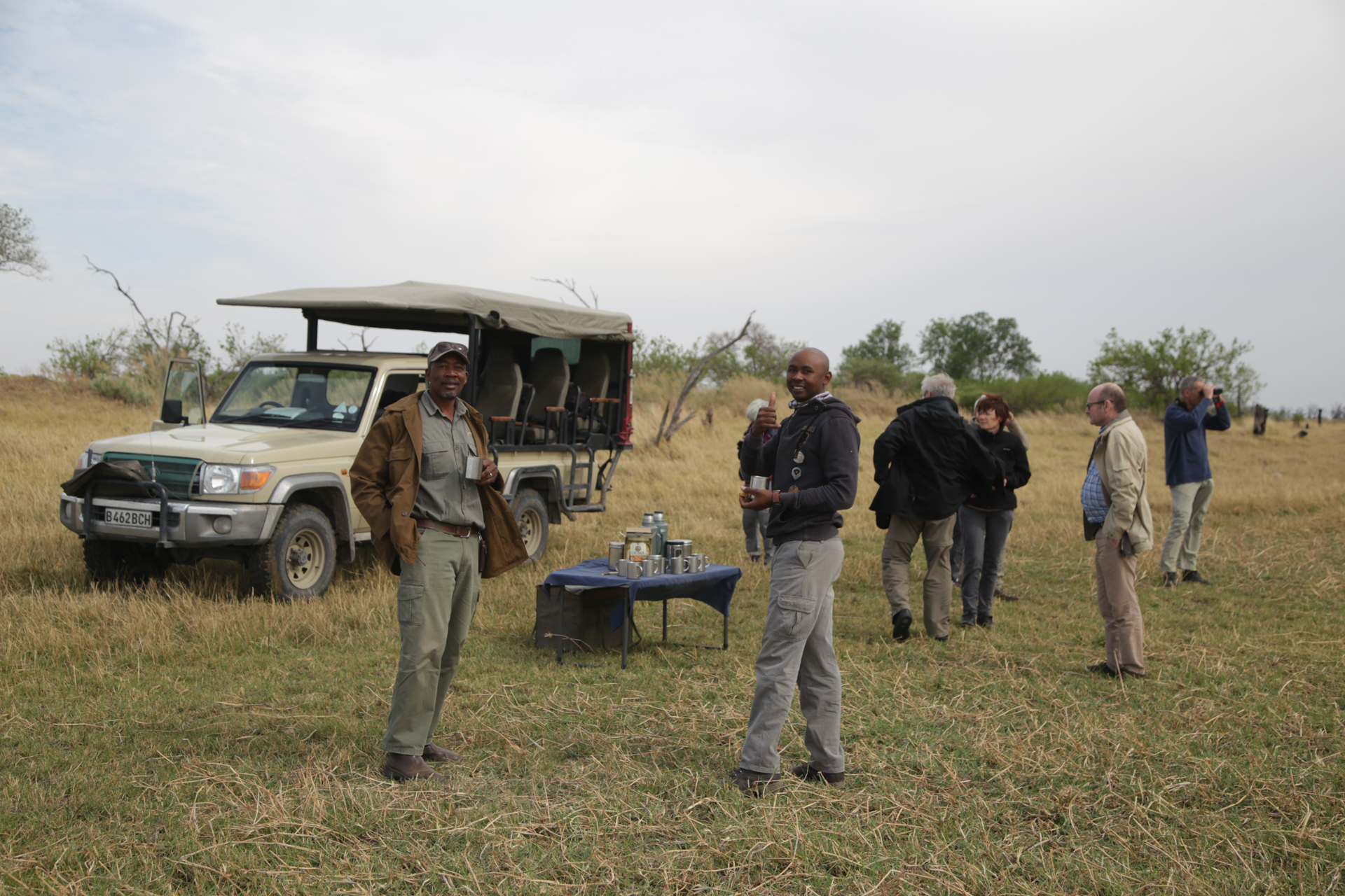 petit dejeuner safari botswana Moremi Okavango