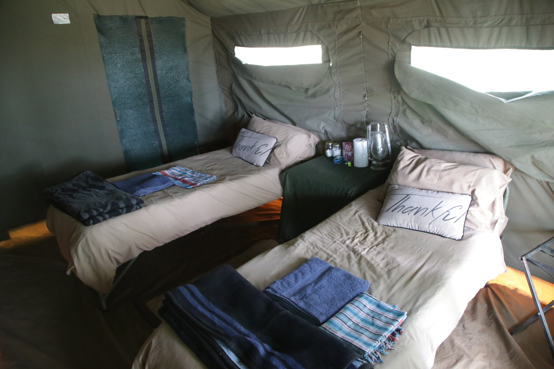 Camp de toile tout confort Safari Botswana Moremi