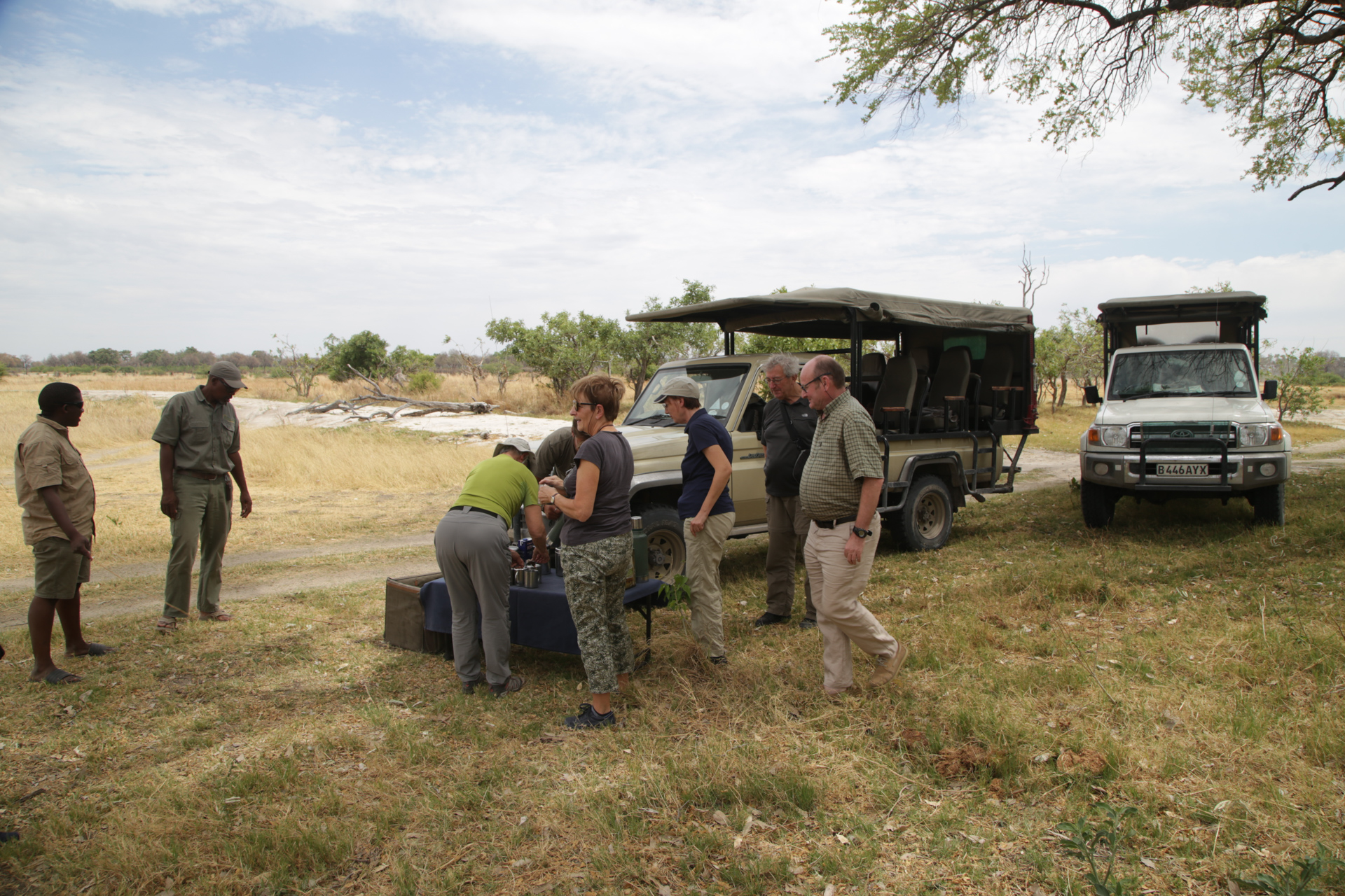 Collation du matin, safari Botswana Secteur Khwai