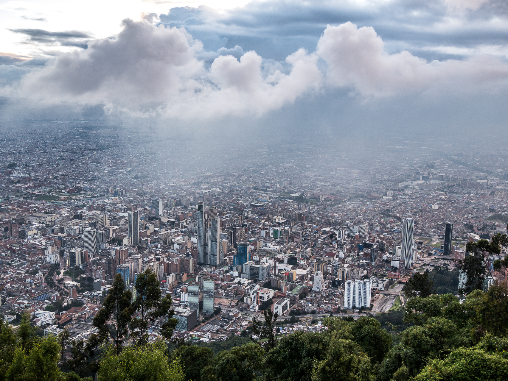 Bogota depuis Montserrate