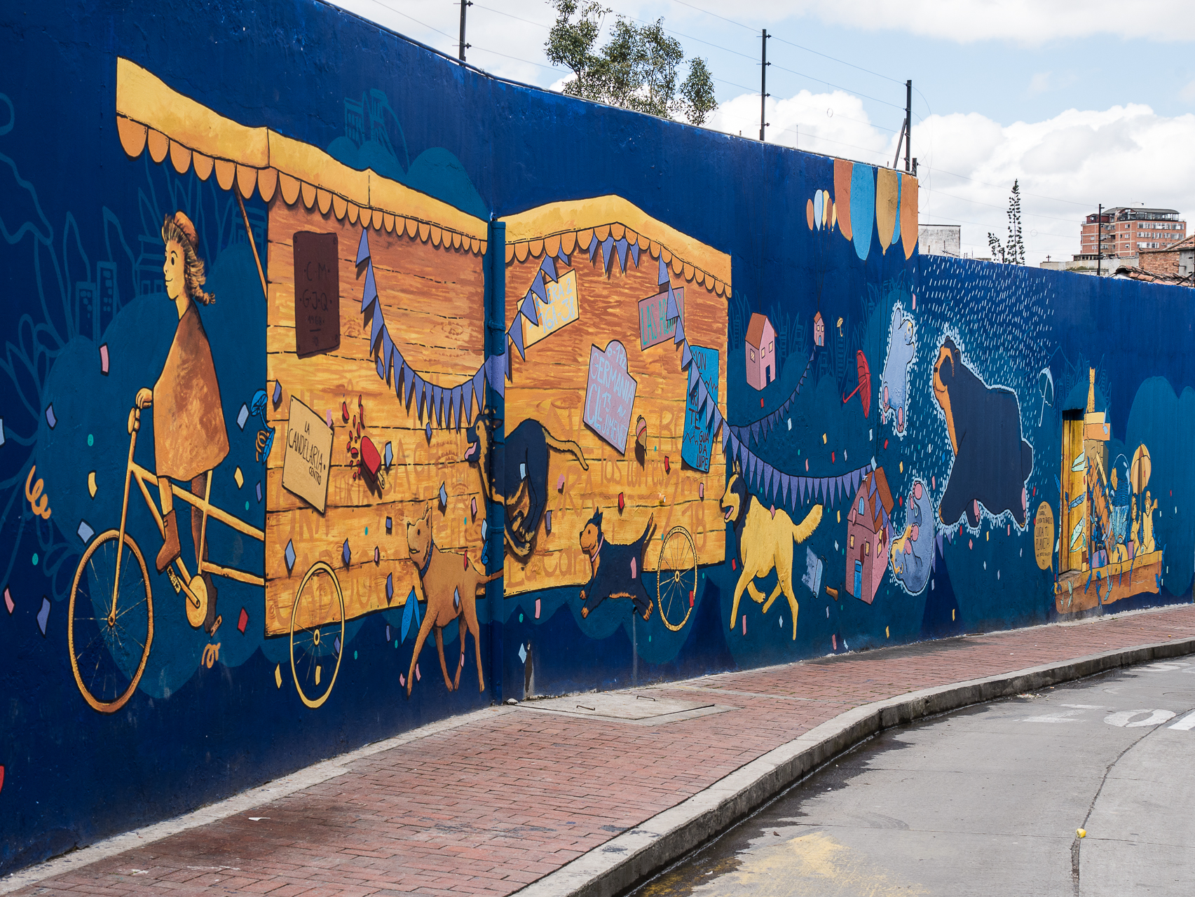 Peinture murale Bogota Colombie